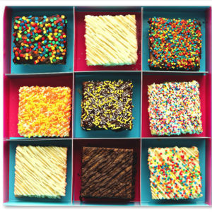 Baked Brownie Box - The Confetti Brownie Box