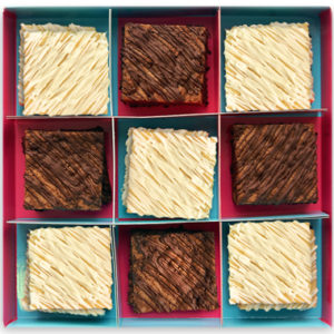 Baked Brownie Box - The Half and Half Original Classic Brownie Box